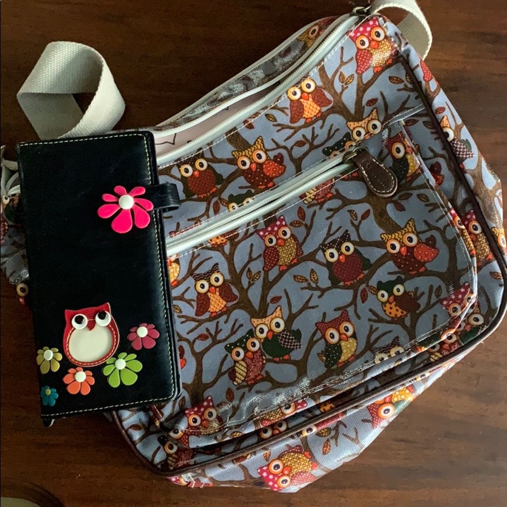 Owl purse and wallet